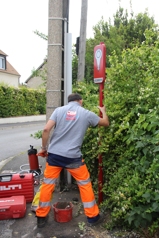 Pose signalisation PEI